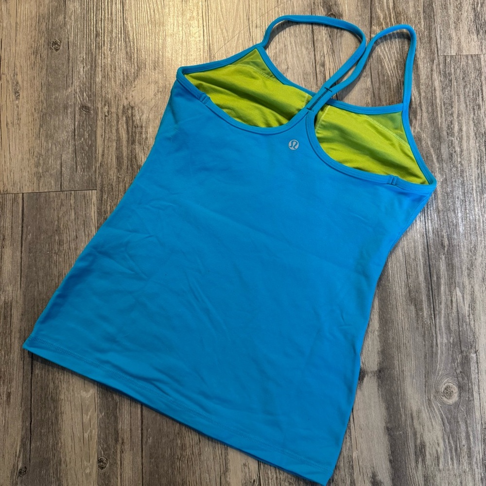 Turquoise Lululemon Power Y Tank Top